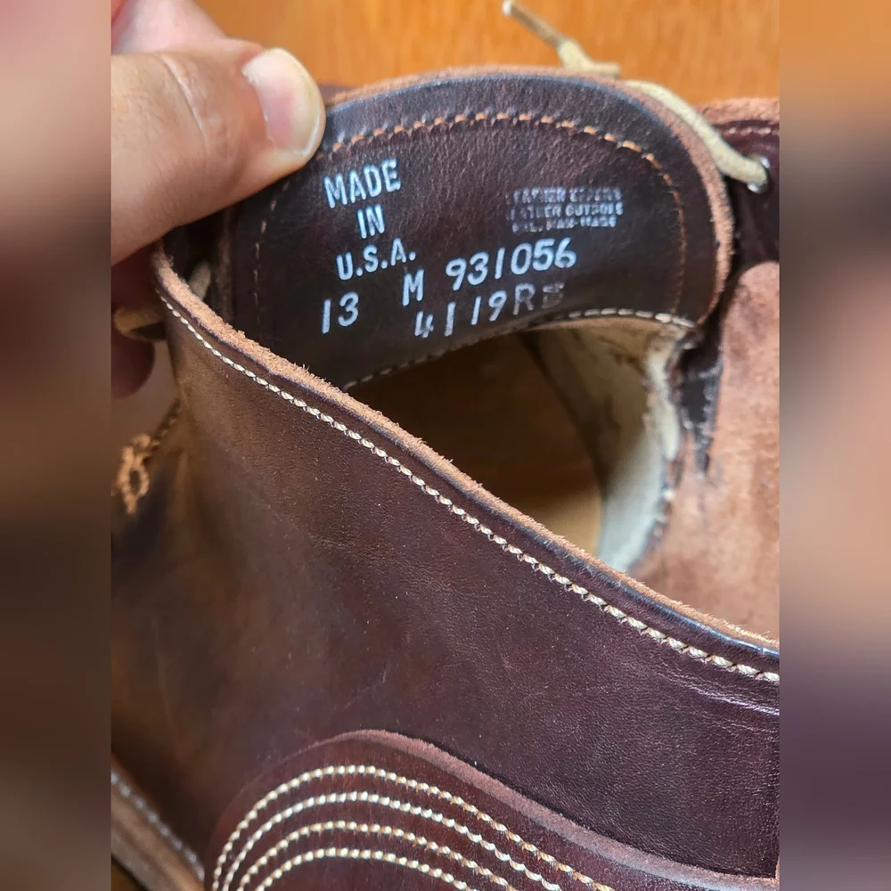 RARE TIMBERLAND BOOT COMPANY HORWEEN LEATHER MADE IN USA CHUKKA BOOTS - LIMITED